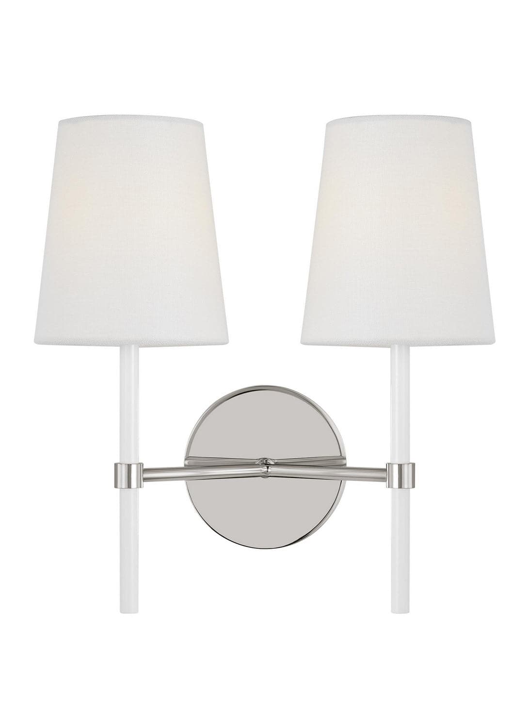 Visual Comfort Studio - KSW1102PNGW - Two Light Wall Sconce - Monroe - Polished Nickel