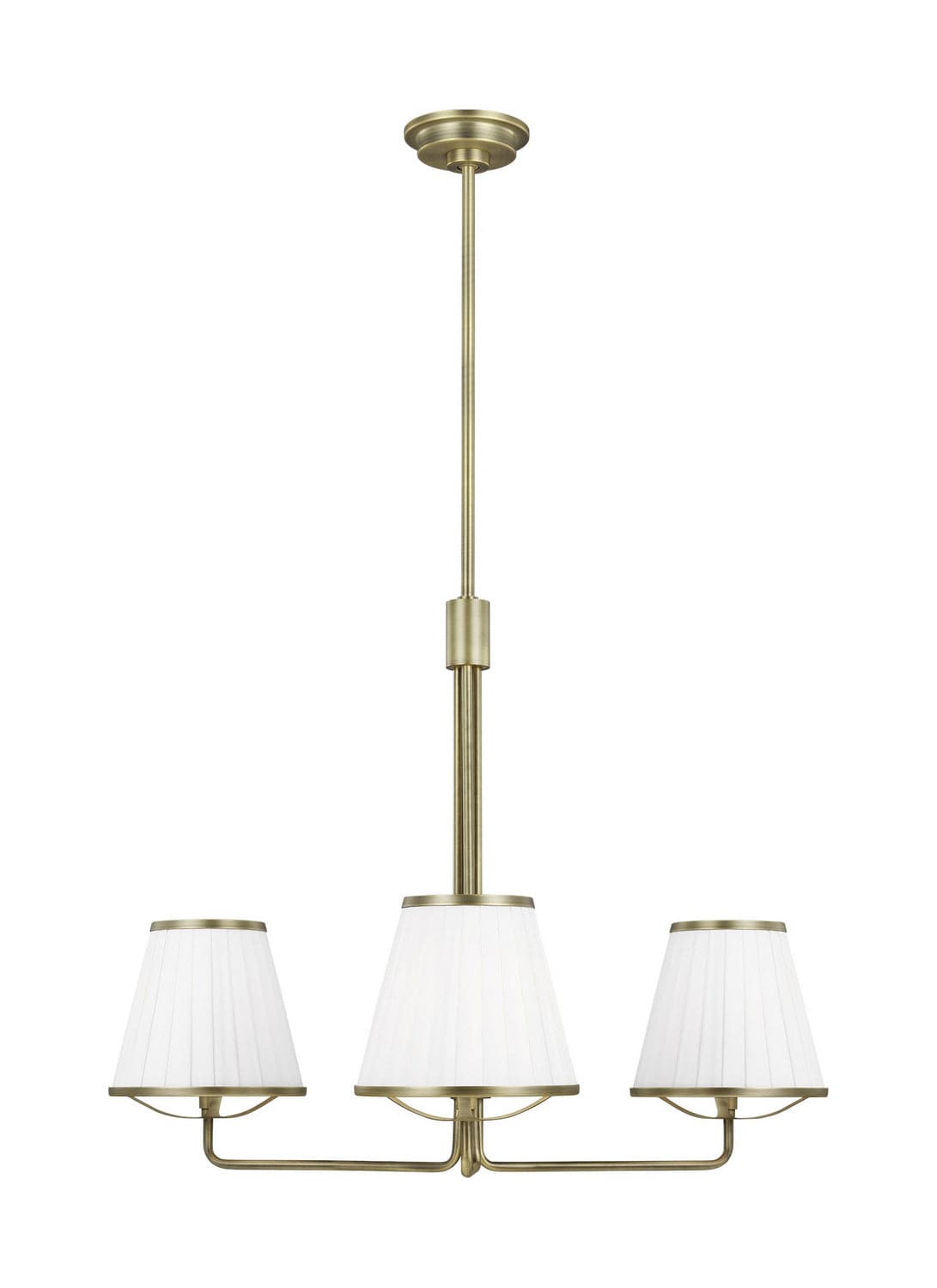 Visual Comfort Studio - LC1173TWB - Three Light Chandelier - Esther - Time Worn Brass