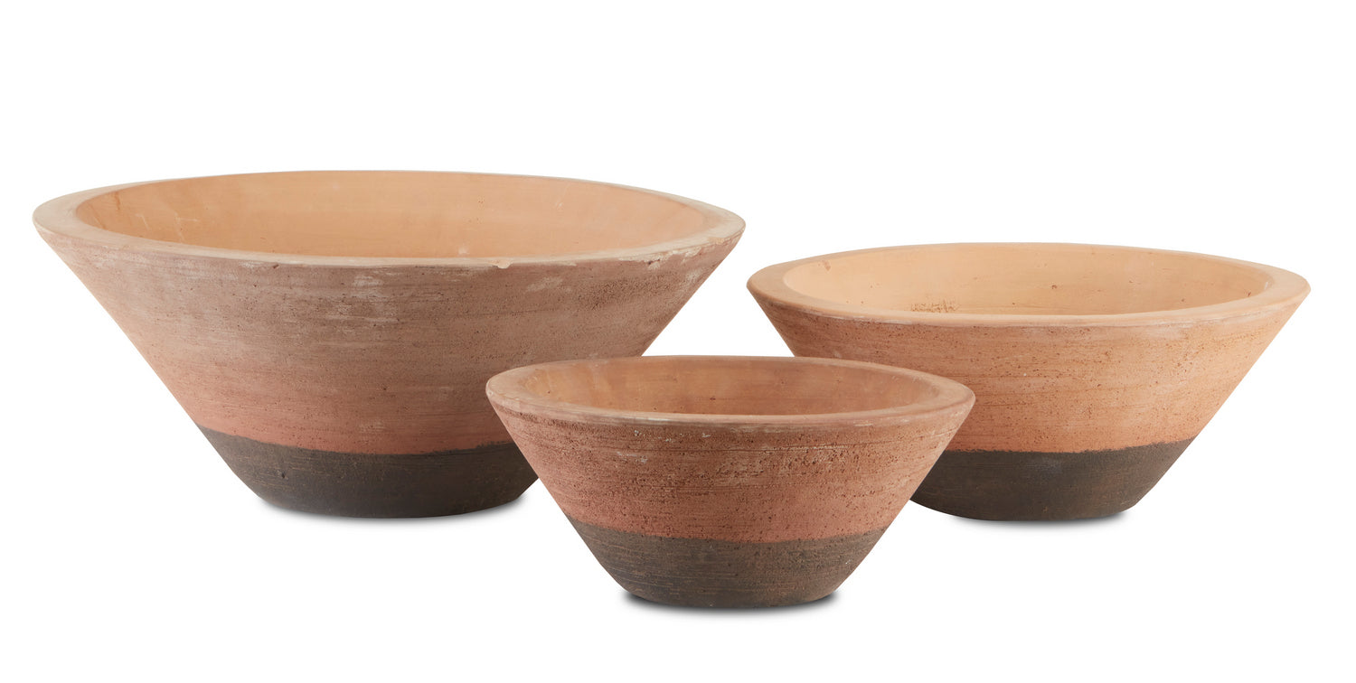 Bowl Set of 3 from the Cottage collection in Natural/Black finish