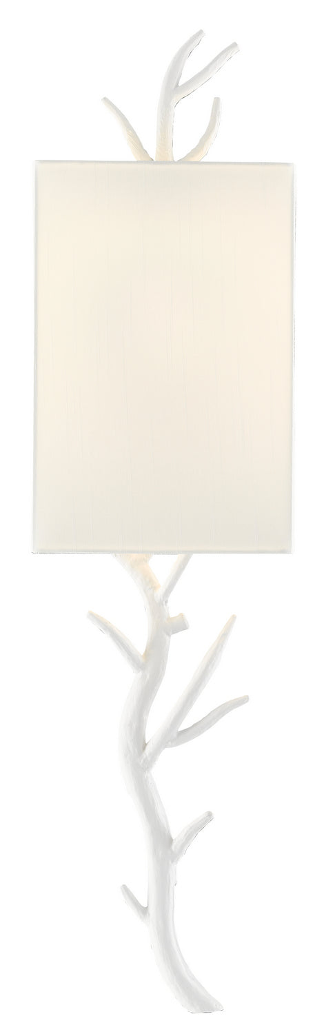 One Light Wall Sconce from the Baneberry collection in Gesso White finish