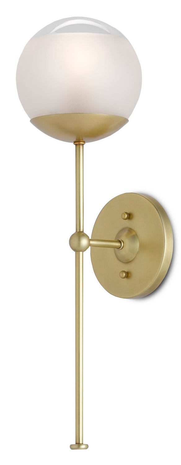 One Light Wall Sconce from the Montview collection in Brushed Brass finish