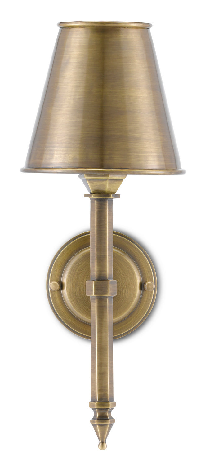 One Light Wall Sconce from the Bunny Williams collection in Light Moroccan Antique Brass finish