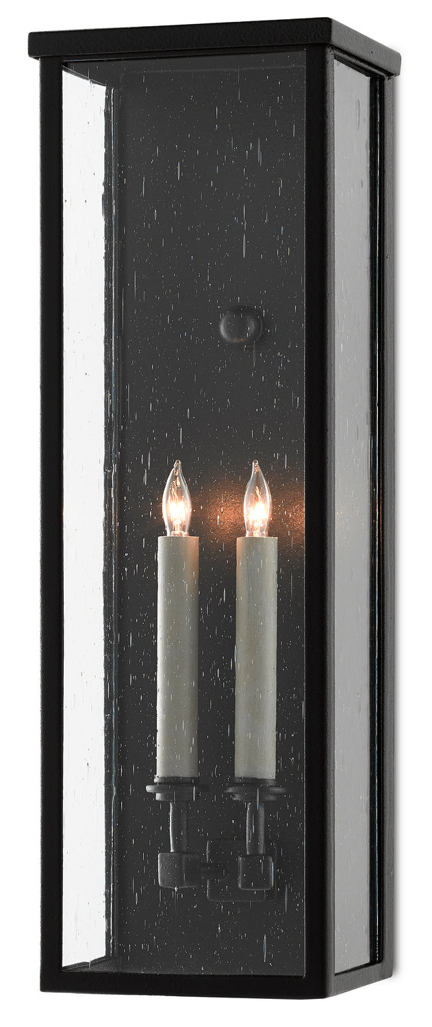 Two Light Wall Sconce from the Tanzy collection in Midnight finish