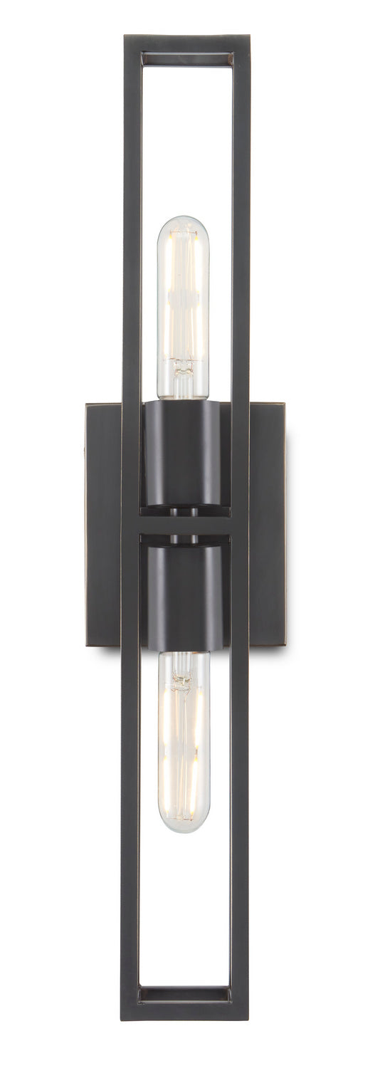 Two Light Wall Sconce from the Bagno collection in Oil Rubbed Bronze finish