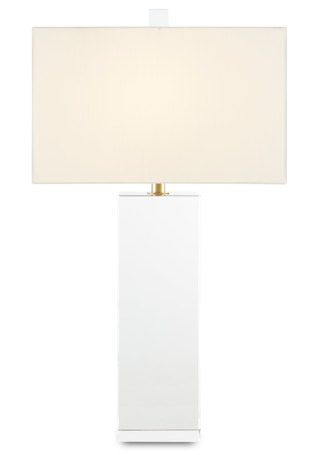 One Light Table Lamp from the Clara collection in Clear/Brass finish