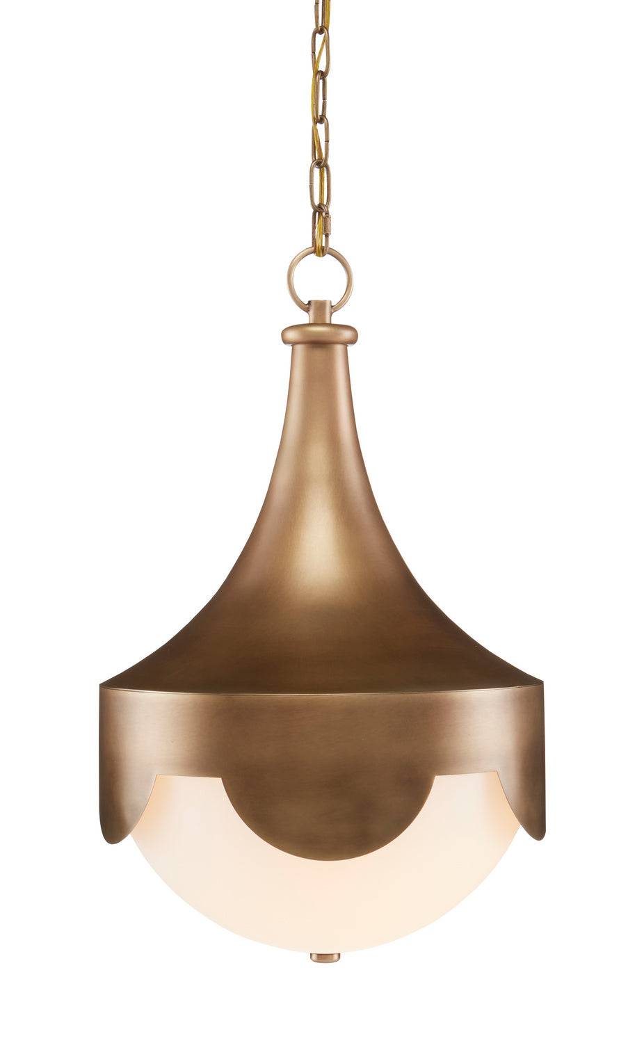 LED Pendant from the Pasha collection in Antique Brass finish