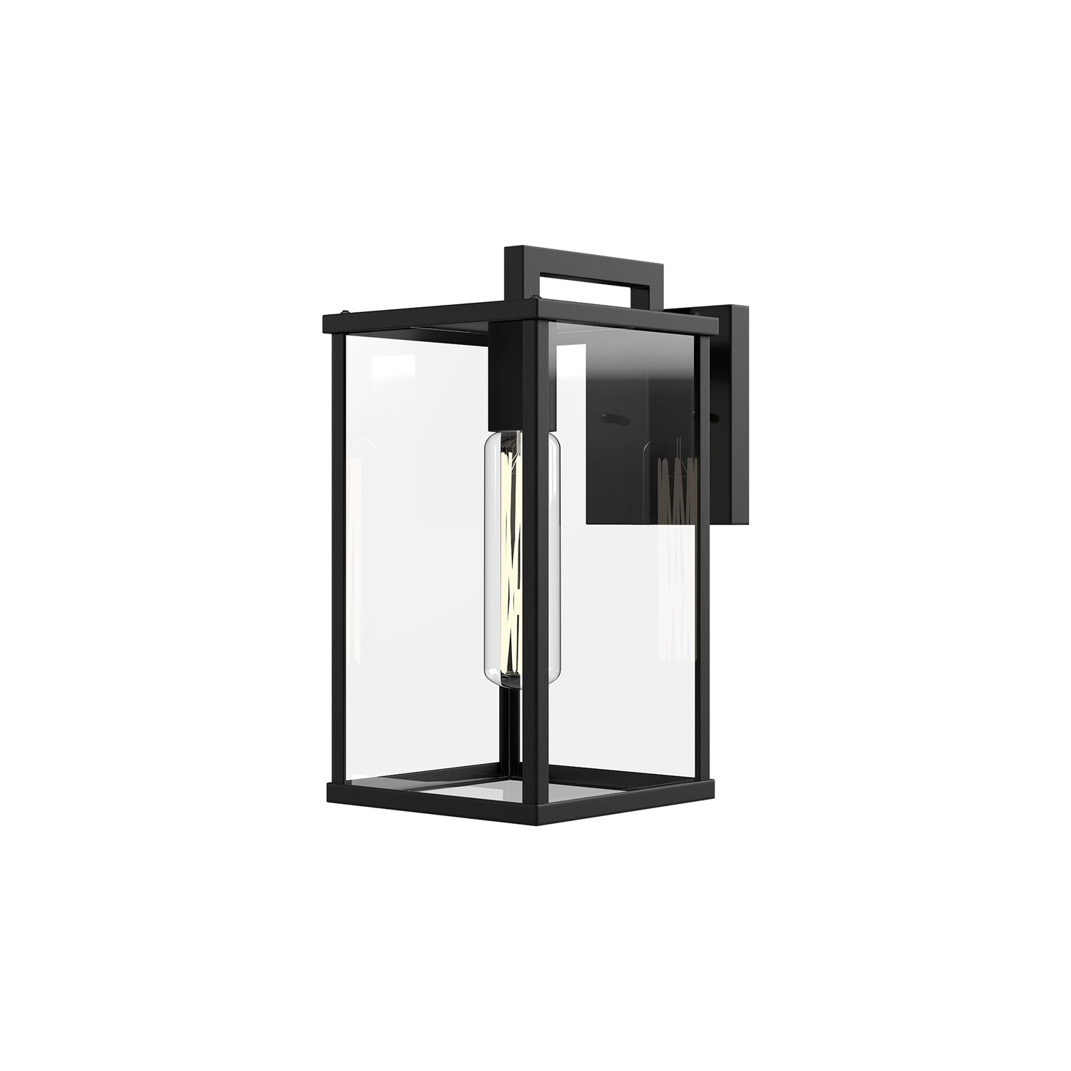 Alora - EW652505BKCL - One Light Exterior Wall Mount - Brentwood - Clear Glass/Textured Black