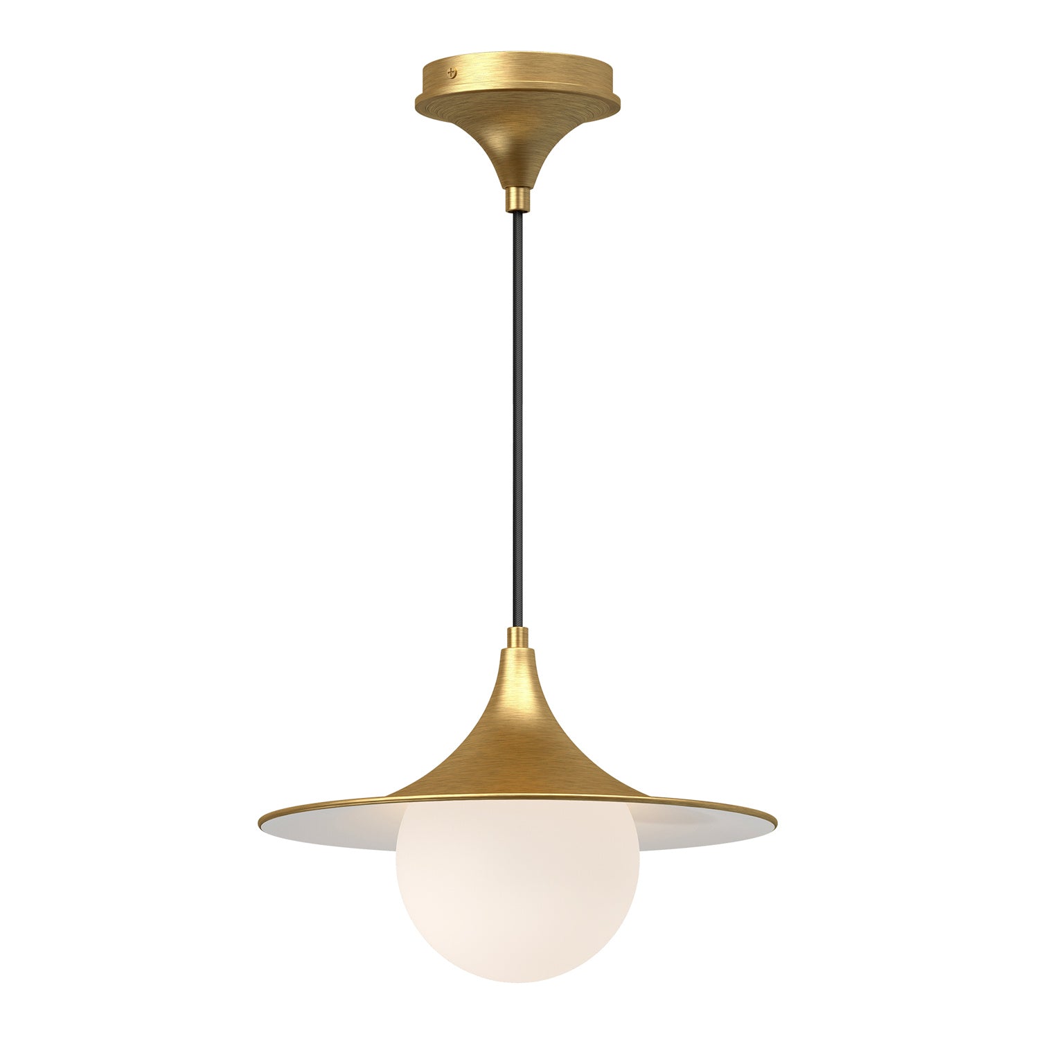 Alora - PD525113BGOP - One Light Pendant - Fuji - Brushed Gold/Opal Matte Glass