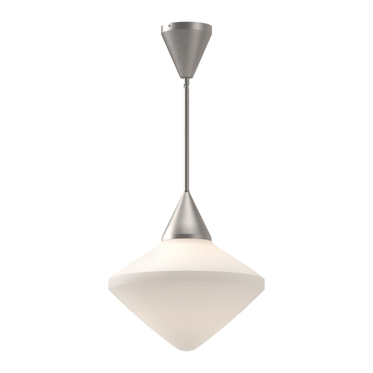 Alora - PD537714BNOP - One Light Pendant - Nora - Brushed Nickel/Opal Matte Glass