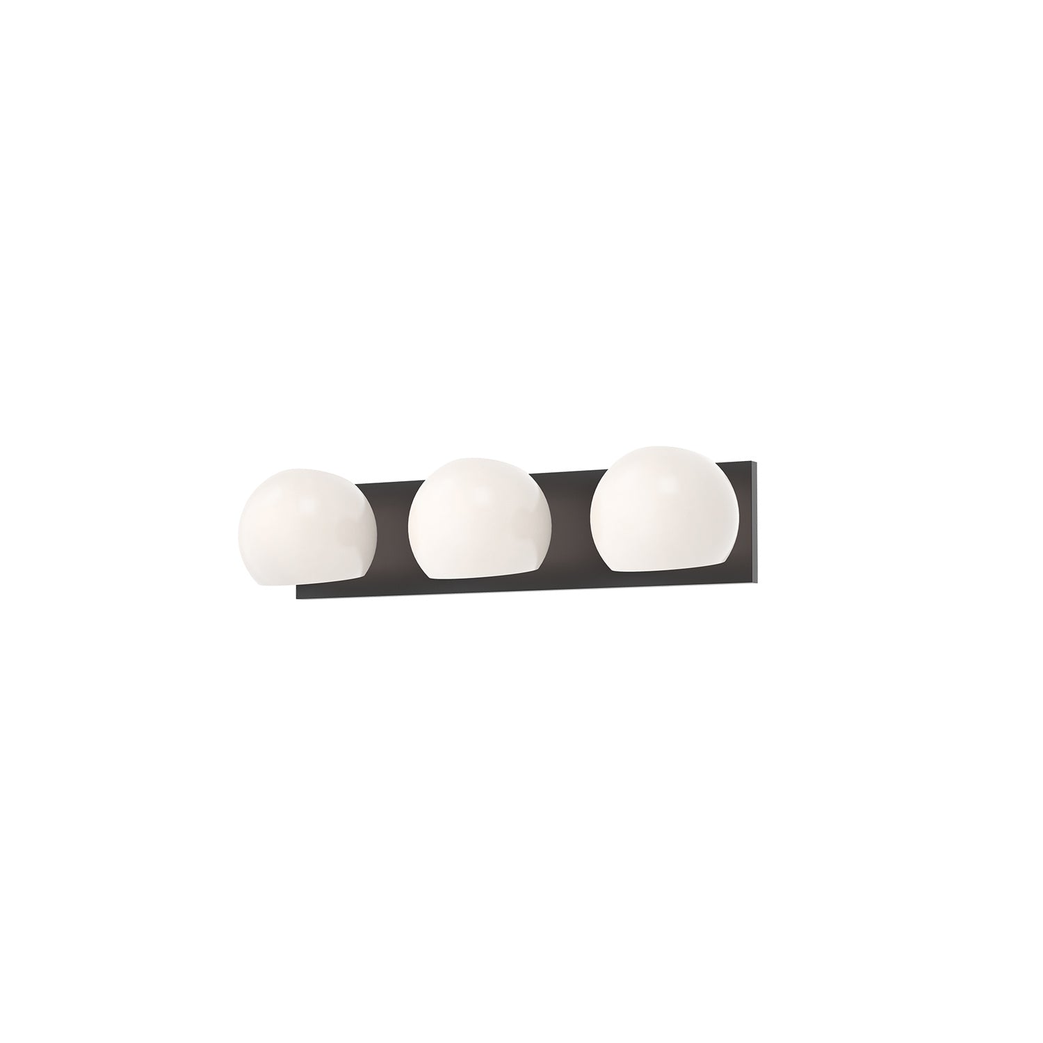 Alora - VL548322MBOP - Three Light Bathroom Fixtures - Willow - Matte Black/Opal Matte Glass