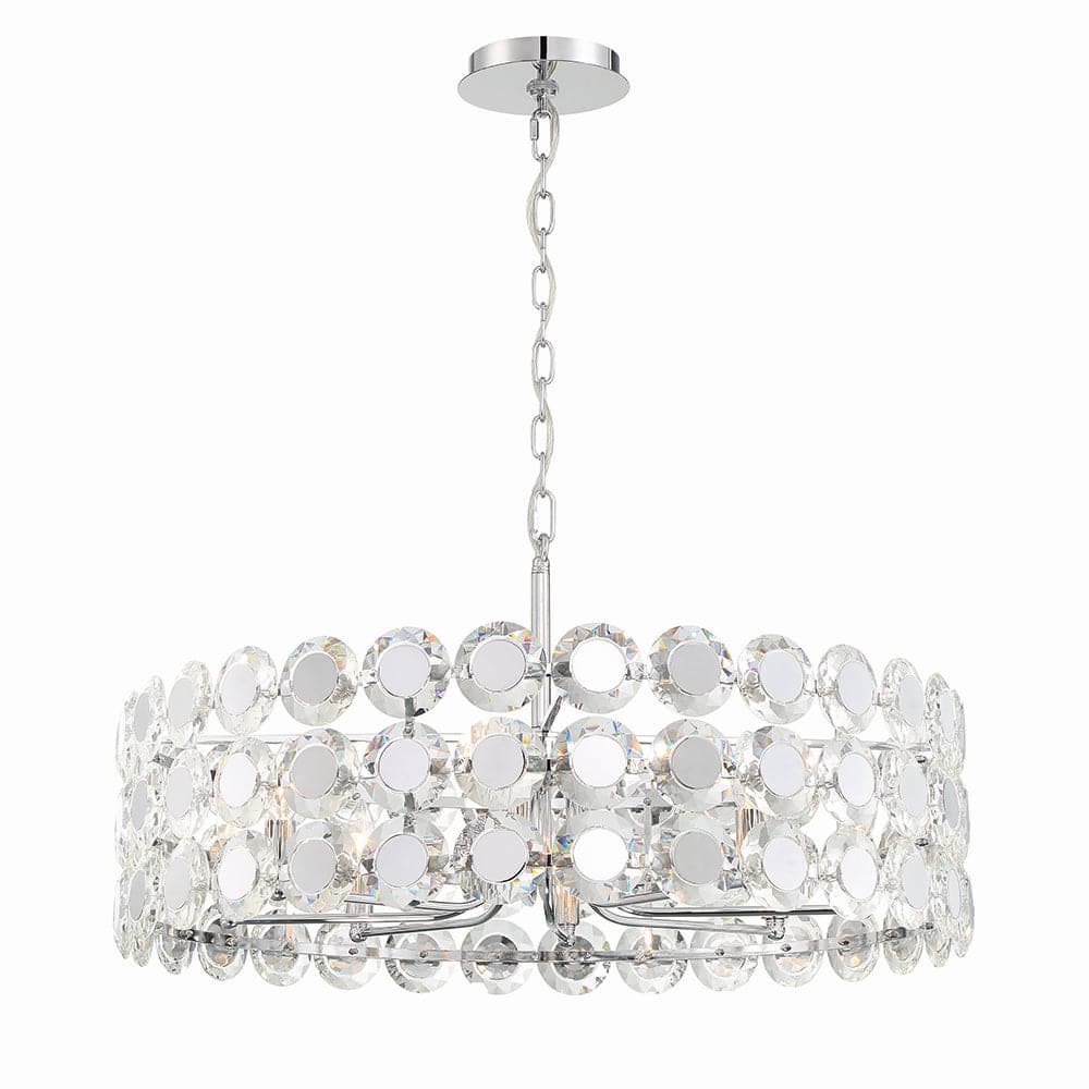 Eurofase - 44286-019 - Eight Light Chandelier - Perrene - Chrome