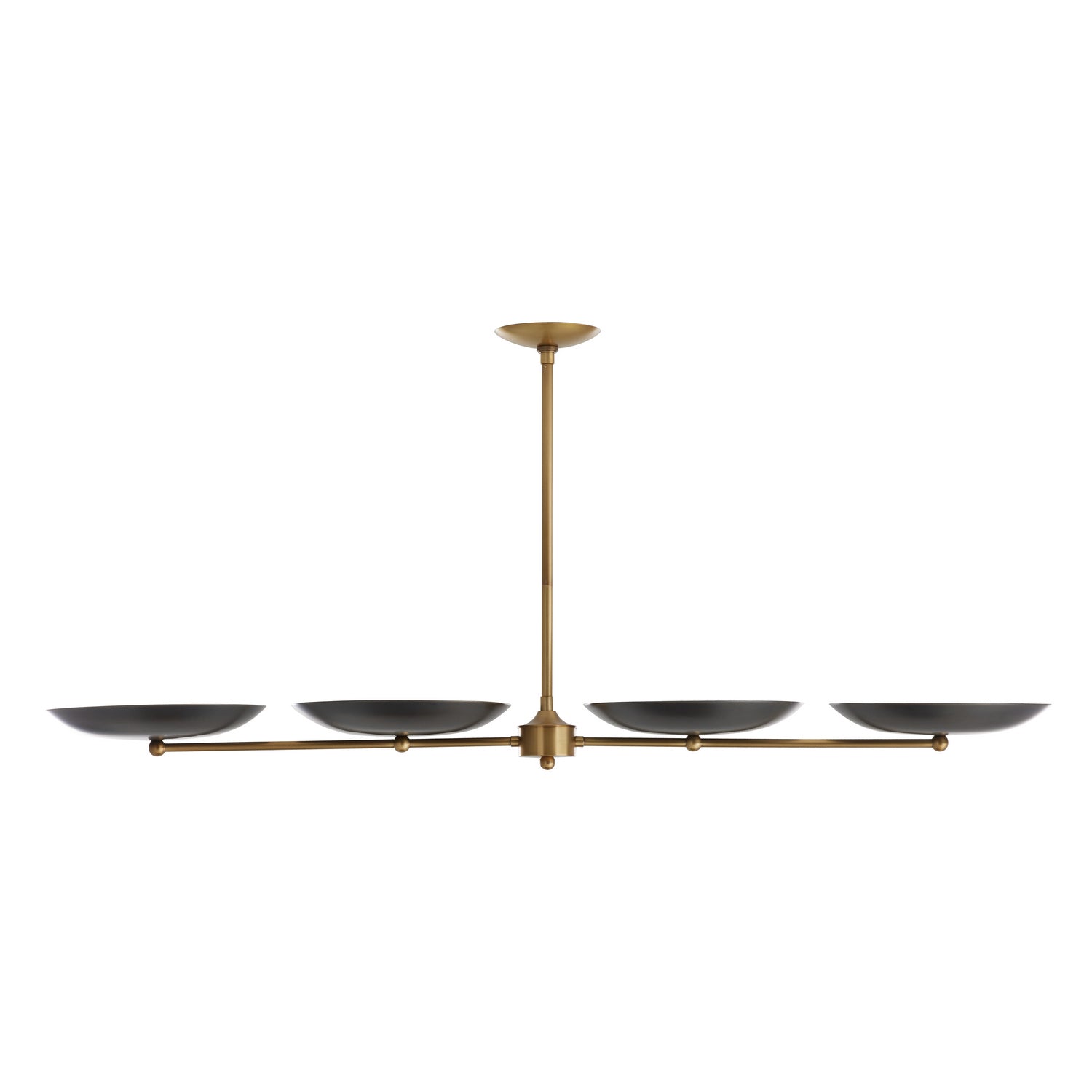 Four Light Chandelier from the Griffith collection in Bronze finish