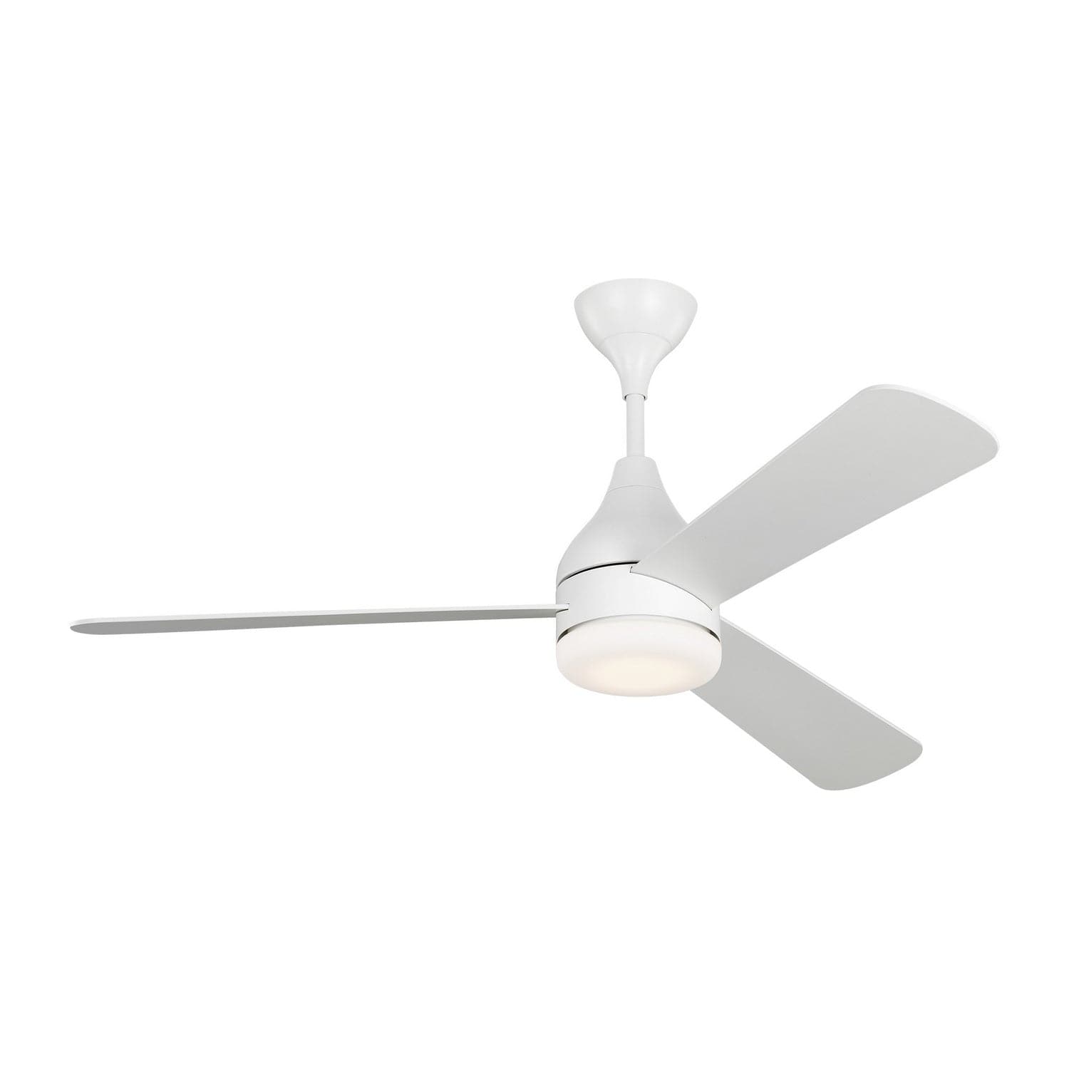 Visual Comfort Fan - 3STMSM52RZWD - 52``Ceiling Fan - Streaming 52 Smart LED - Matte White