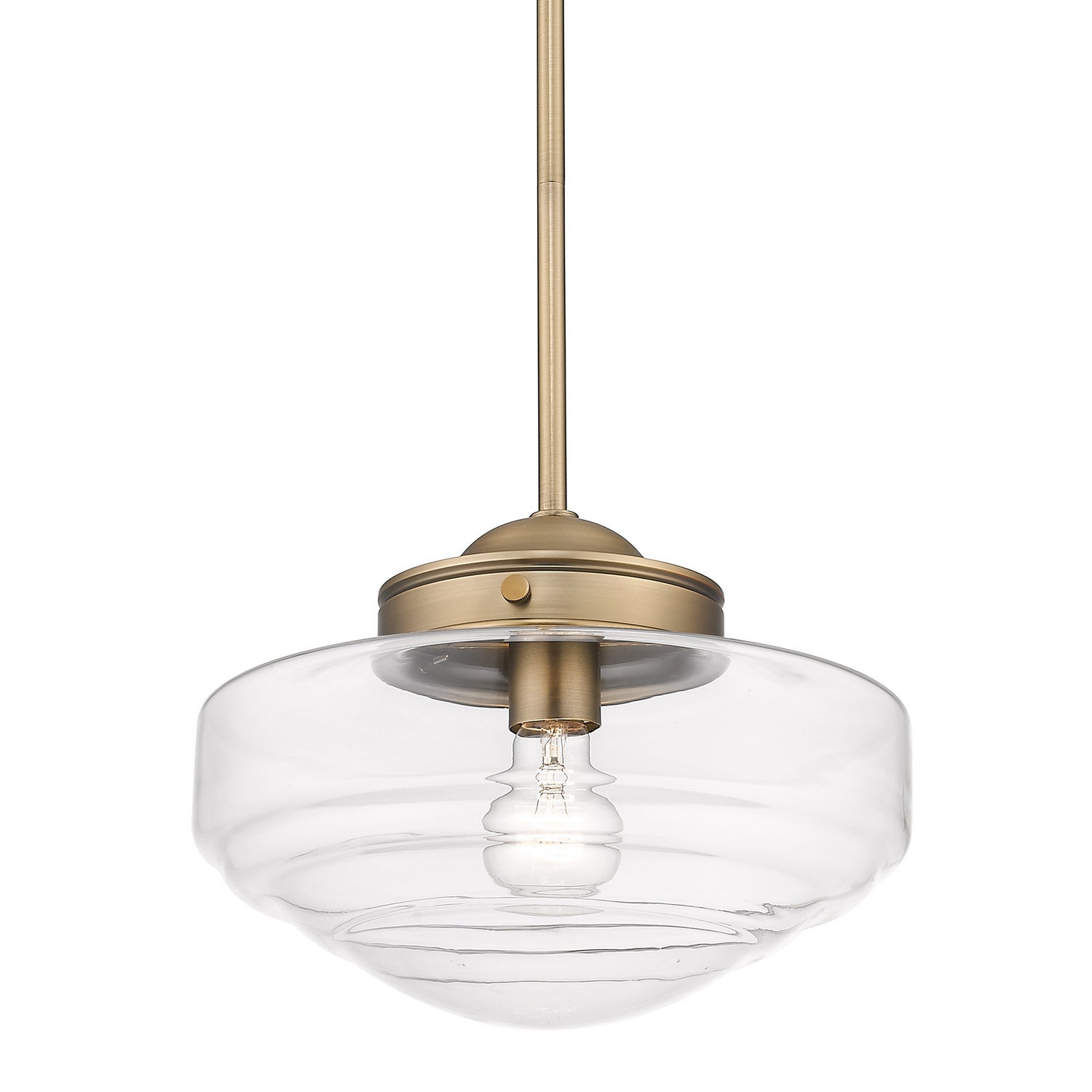 Golden - 0508-M MBS-CLR - One Light Pendant - Ingalls MBS - Modern Brass