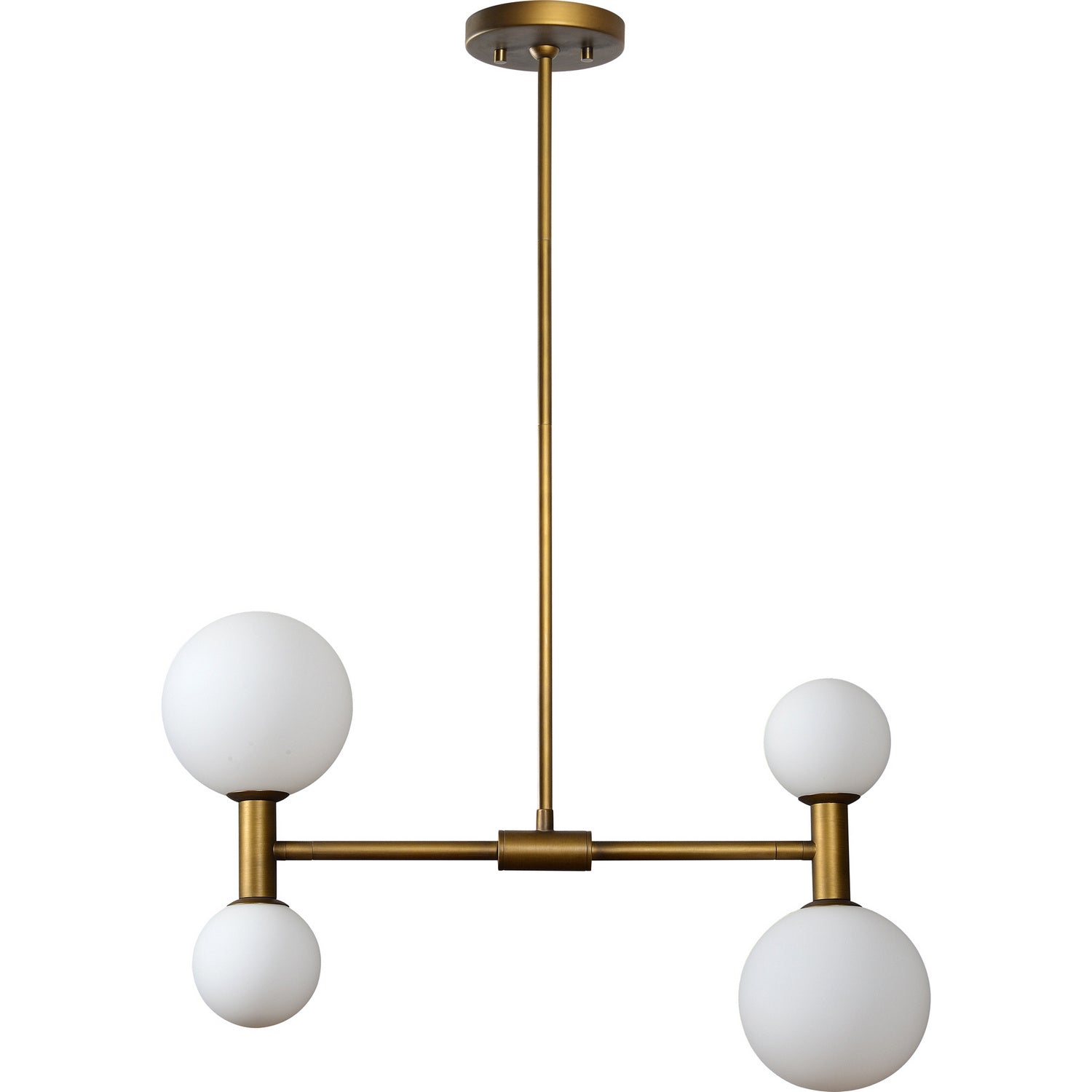 Renwil - LPC4445 - Four Light Ceiling Fixture - Luiza - Antique Brass