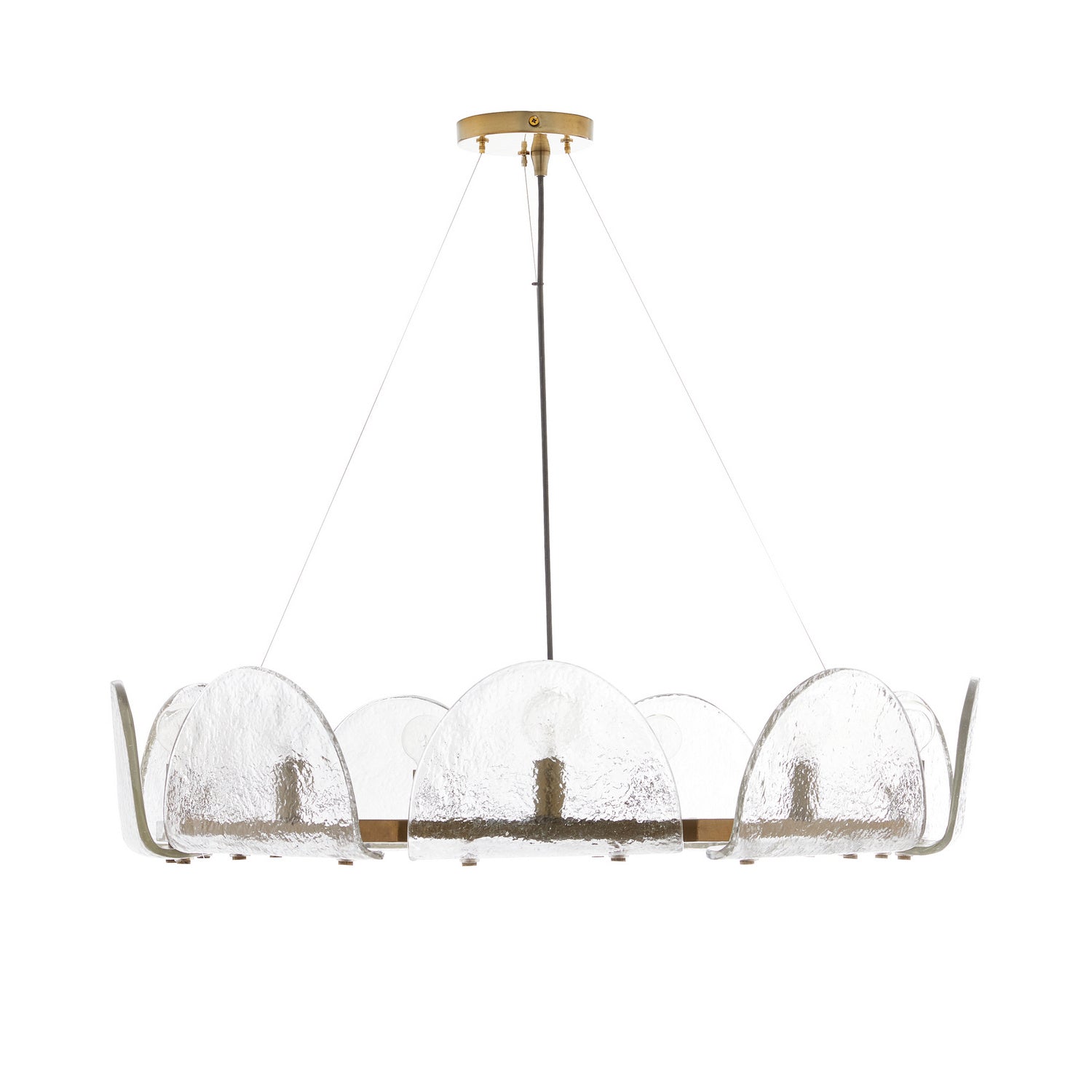 Nine Light Chandelier from the Mendez collection in Smoke Luster finish