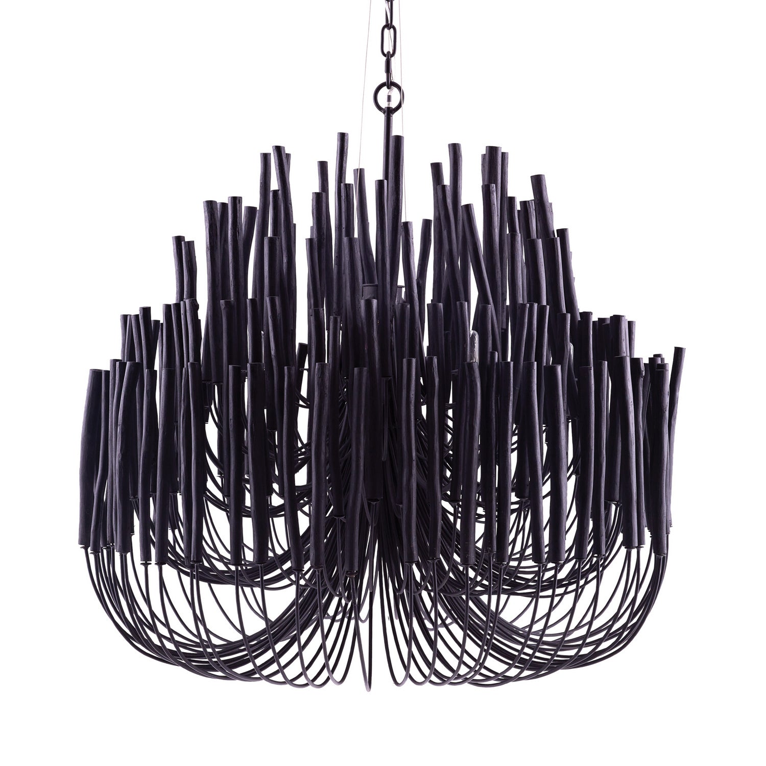 Six Light Chandelier from the Tilda collection in Black finish