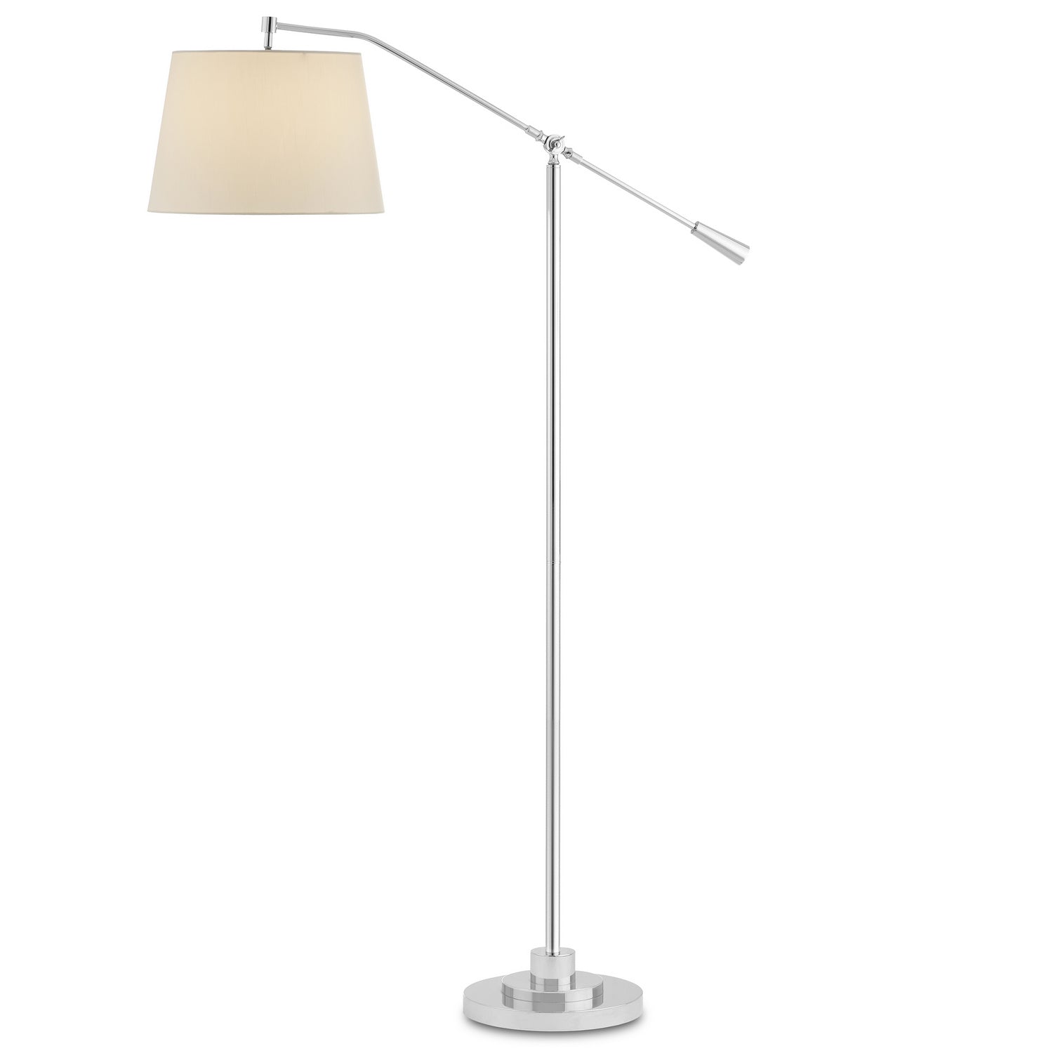 One Light Floor Lamp from the Maxstoke collection in Polished Nickel finish