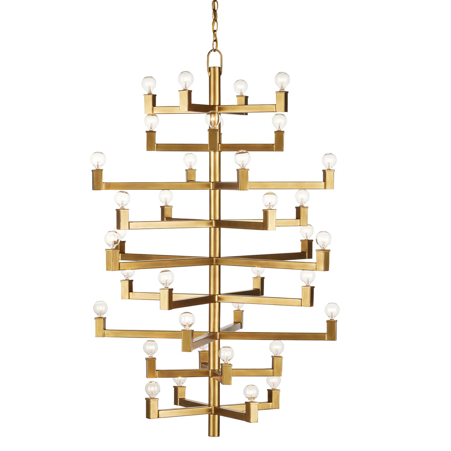 36 Light Chandelier from the Andre collection in Brass finish