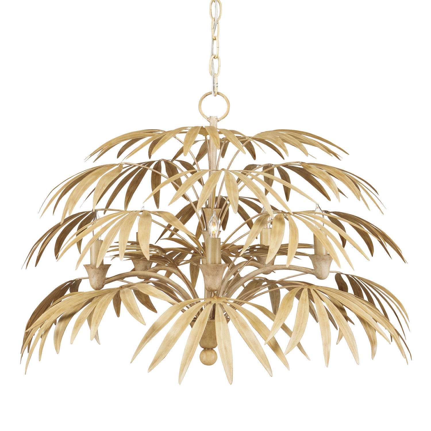 Five Light Chandelier from the Calliope collection in Coco Cream finish