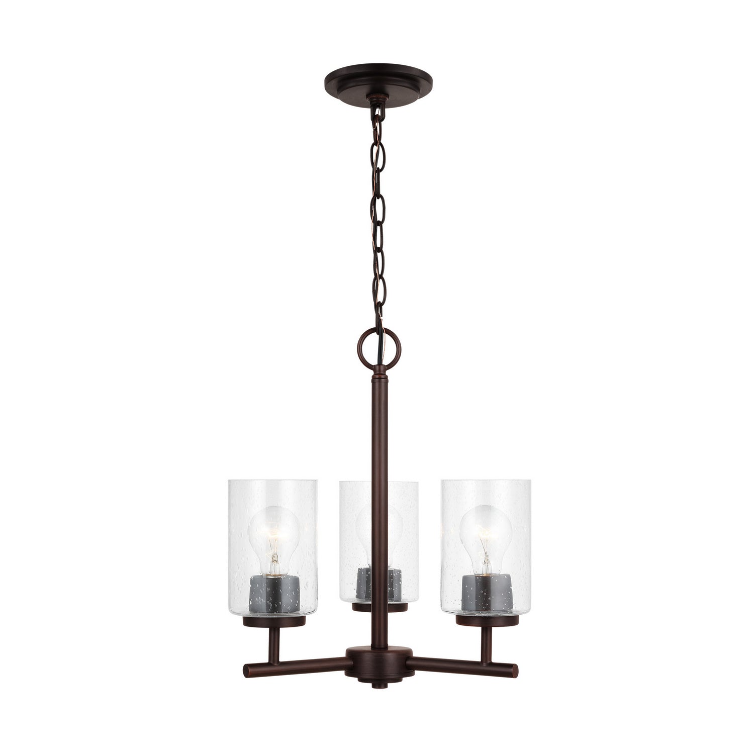 Generation Lighting. - 31170-710 - Three Light Chandelier - Oslo - Bronze