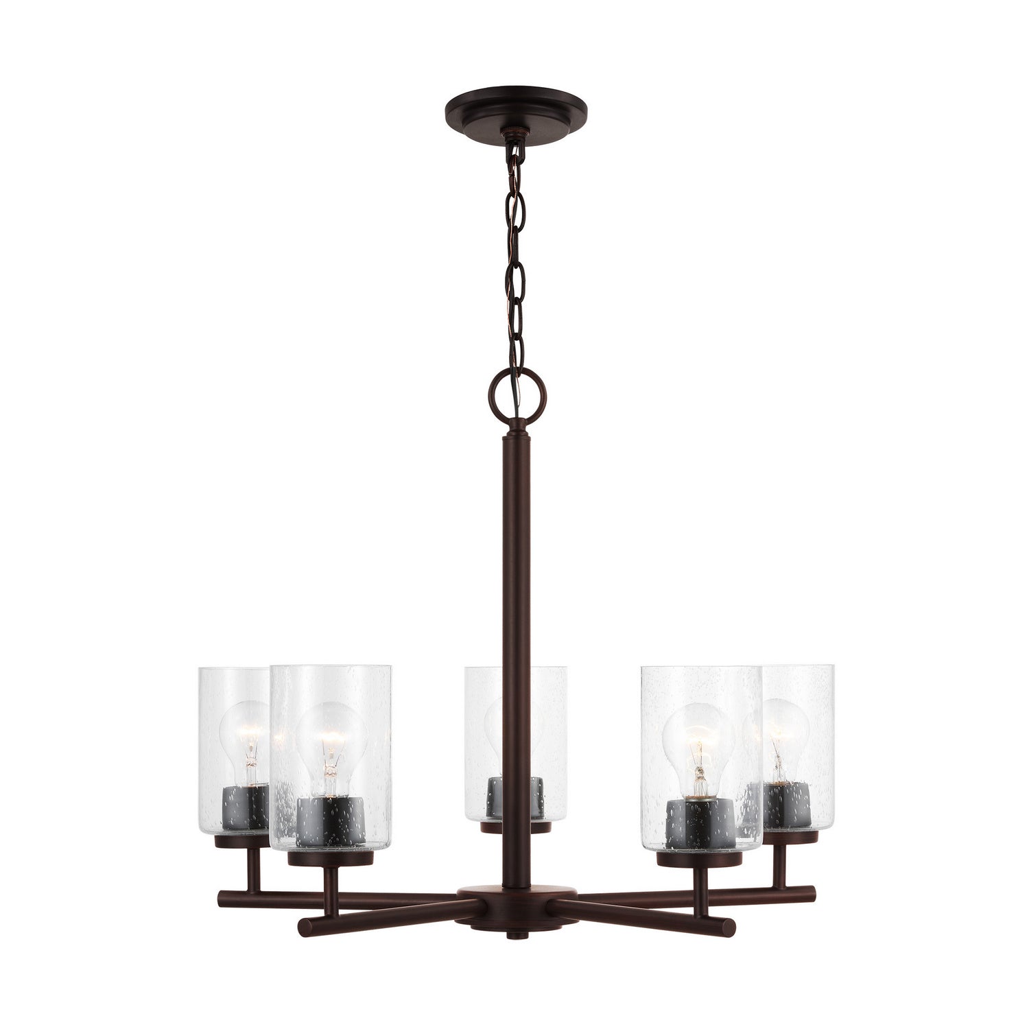 Generation Lighting. - 31171-710 - Five Light Chandelier - Oslo - Bronze