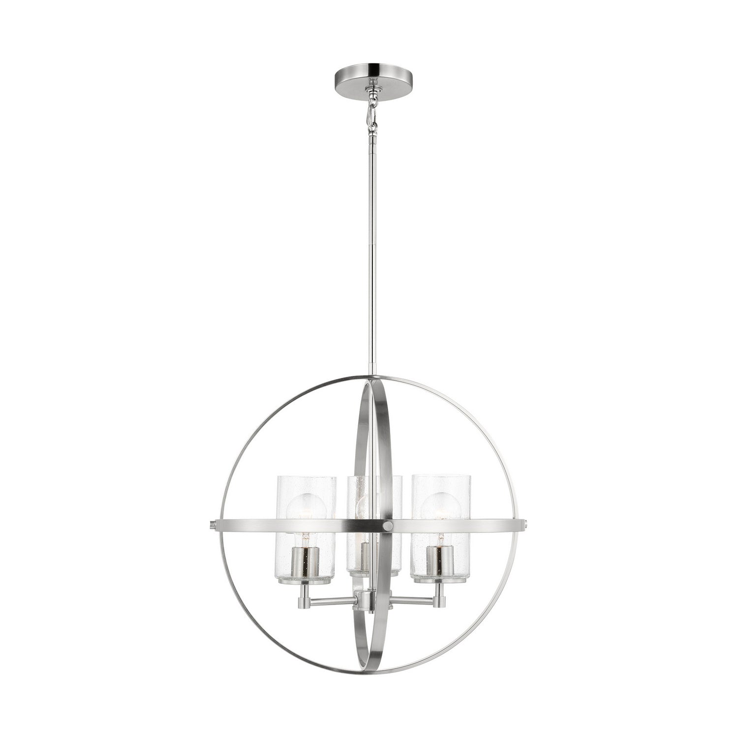 Generation Lighting. - 3124673-962 - Three Light Chandelier - Alturas - Brushed Nickel