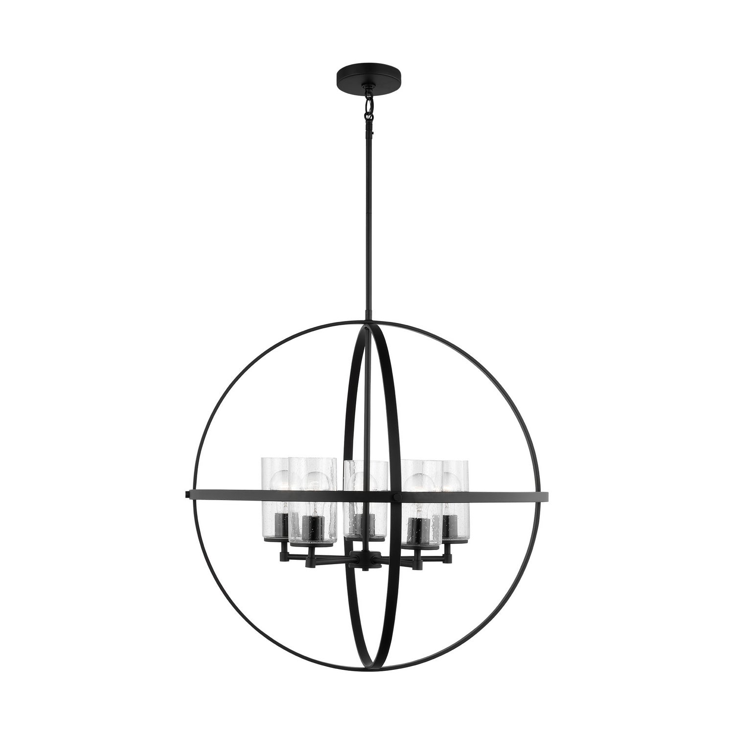 Generation Lighting. - 3124675-112 - Five Light Chandelier - Alturas - Midnight Black