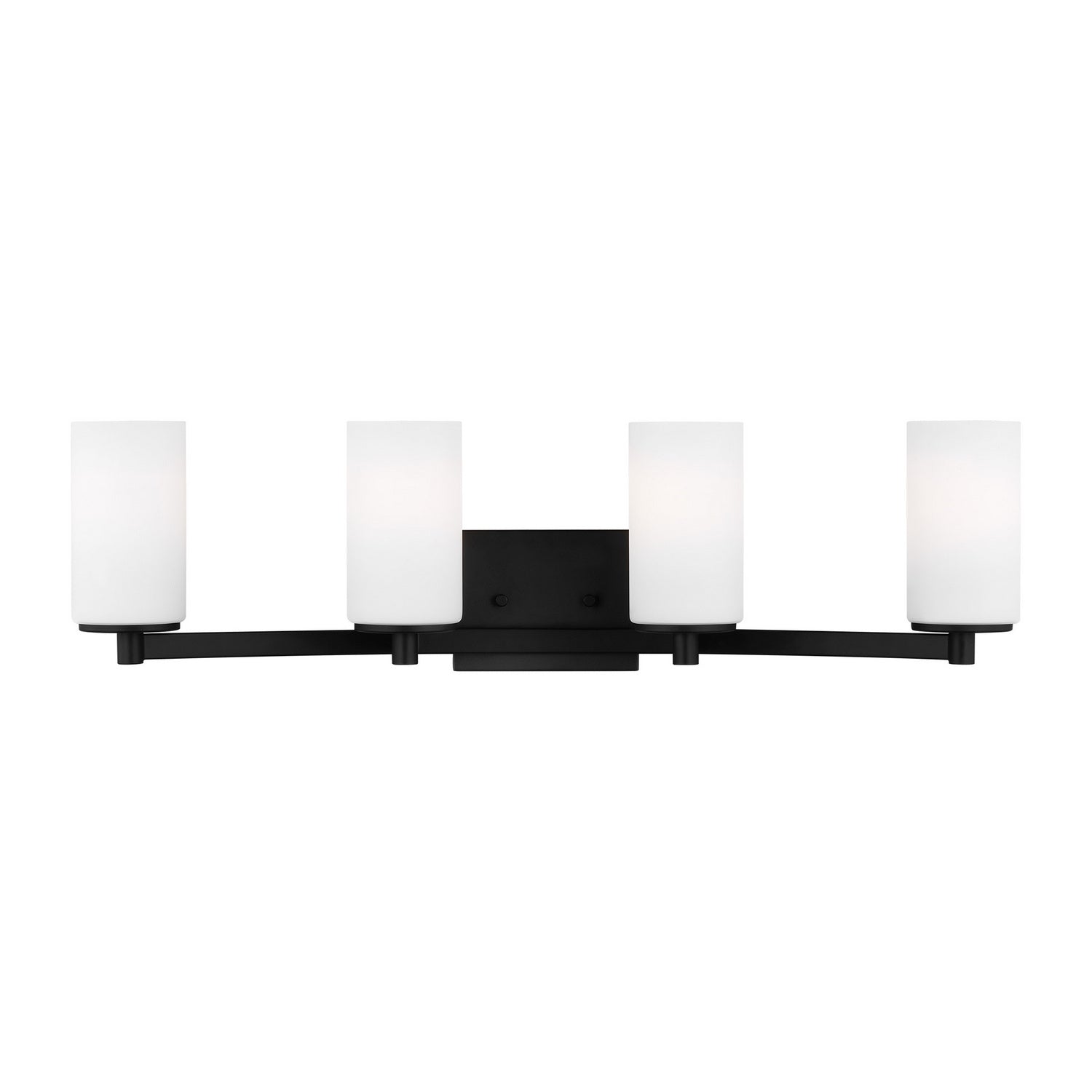 Generation Lighting. - 4439104EN3-112 - Four Light Wall / Bath - Hettinger - Midnight Black