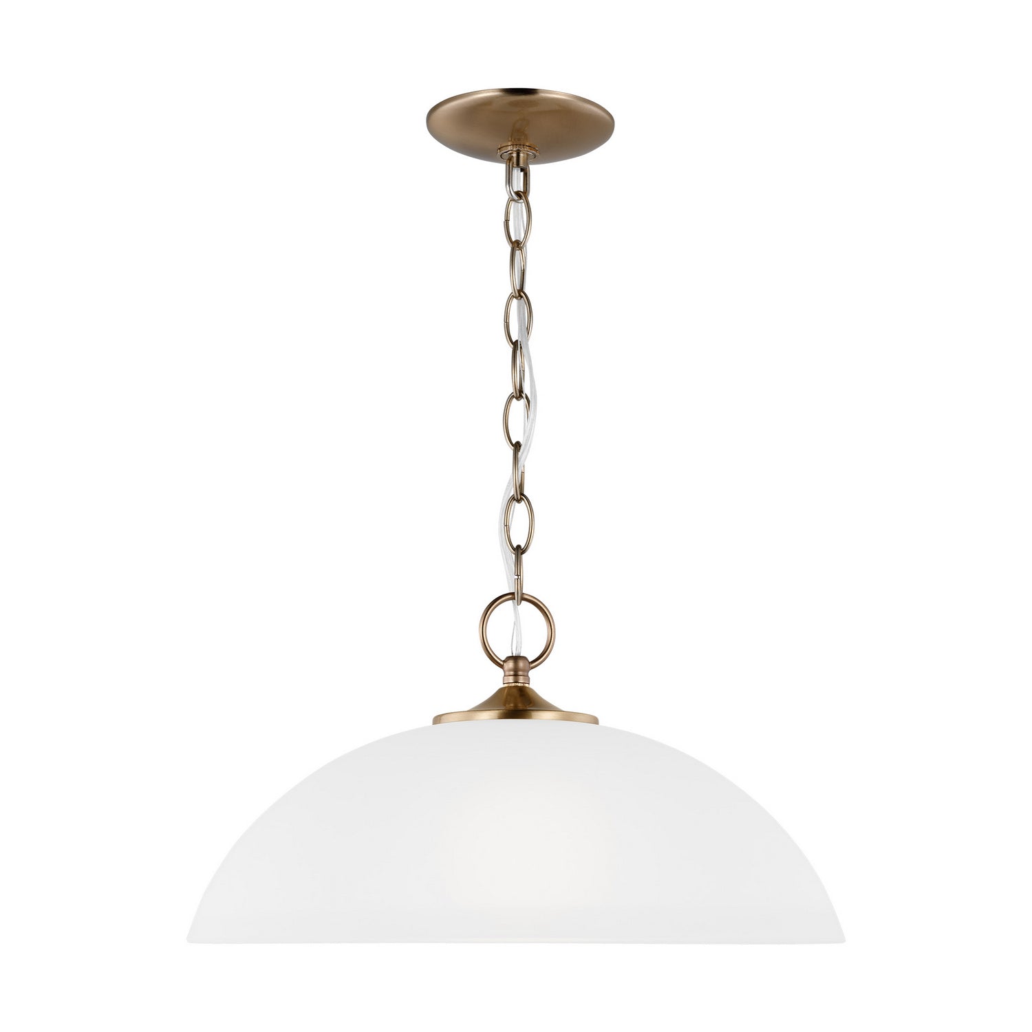 Generation Lighting. - 6516501EN3-848 - One Light Pendant - Geary - Satin Brass