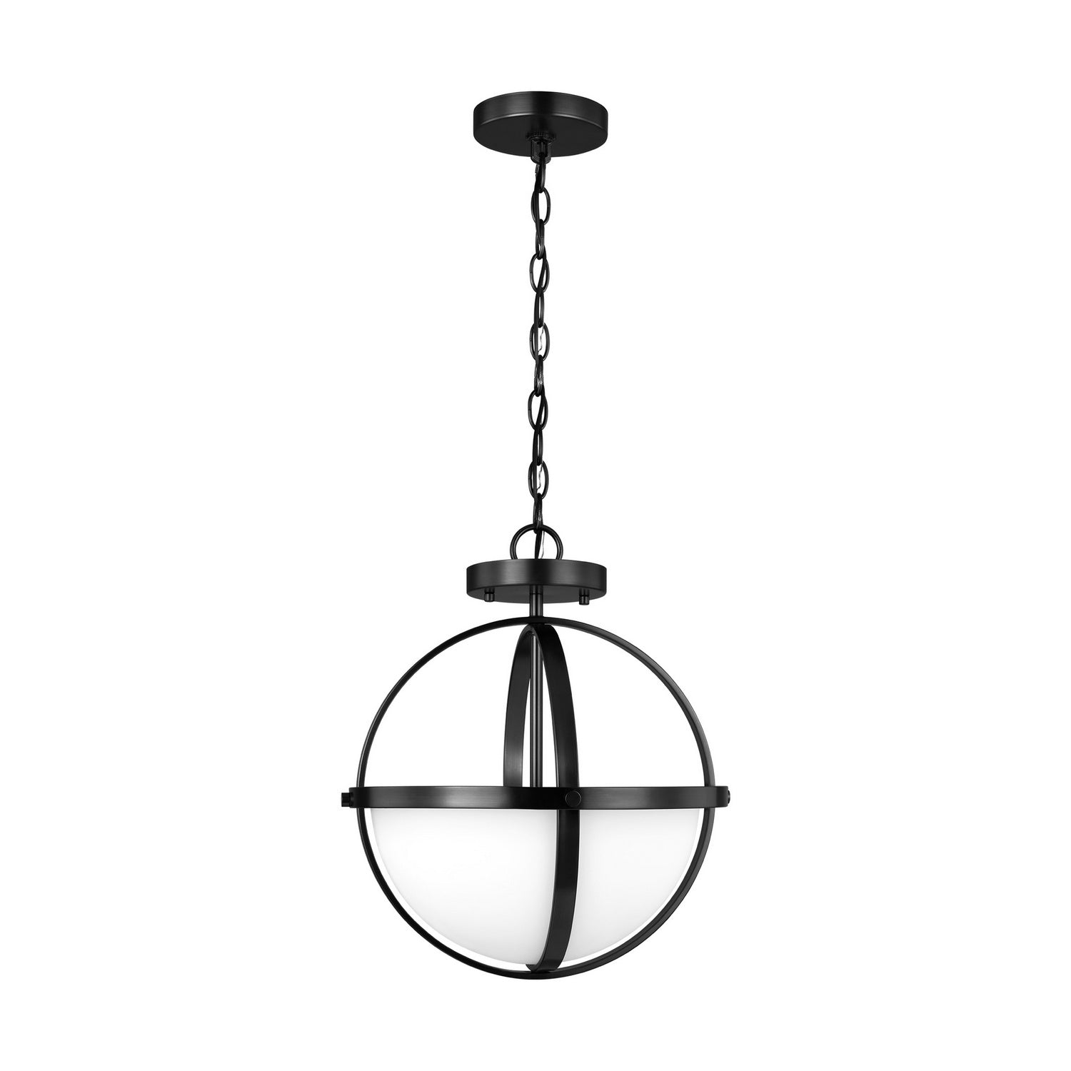 Generation Lighting. - 6624603-112 - Three Light Pendant - Alturas - Midnight Black