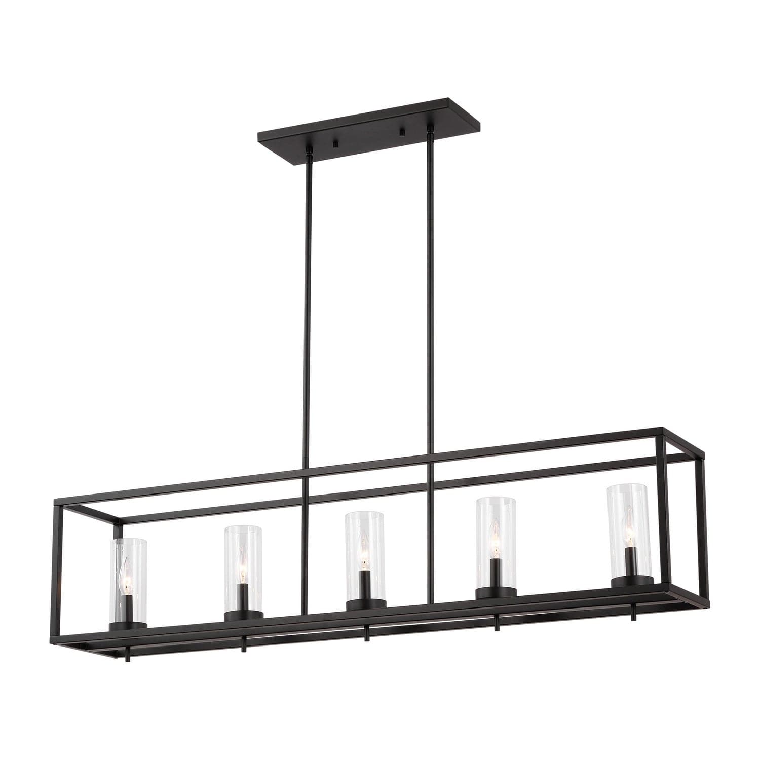 Visual Comfort Studio - 6690305-112 - Five Light Island Pendant - Zire - Midnight Black