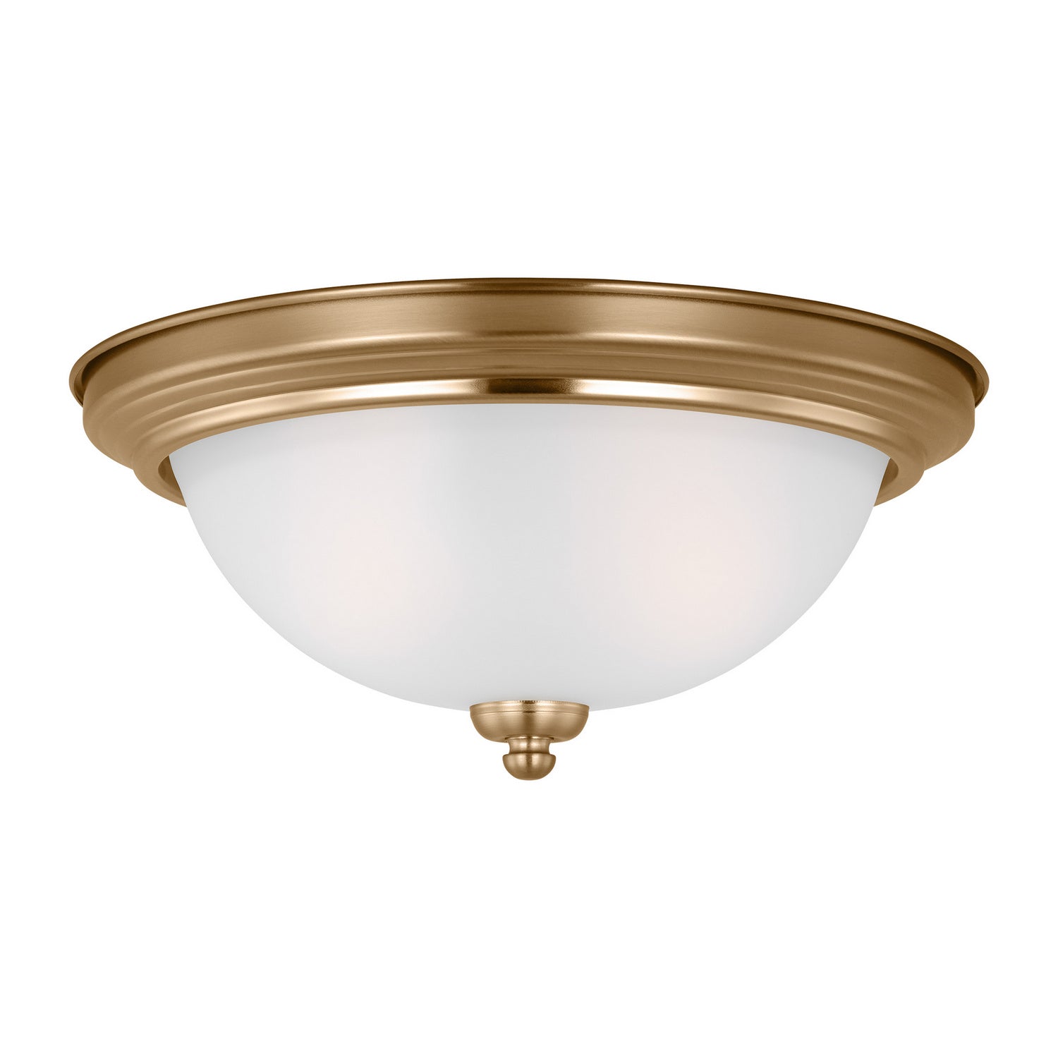 Generation Lighting. - 77064EN3-848 - Two Light Flush Mount - Geary - Satin Brass