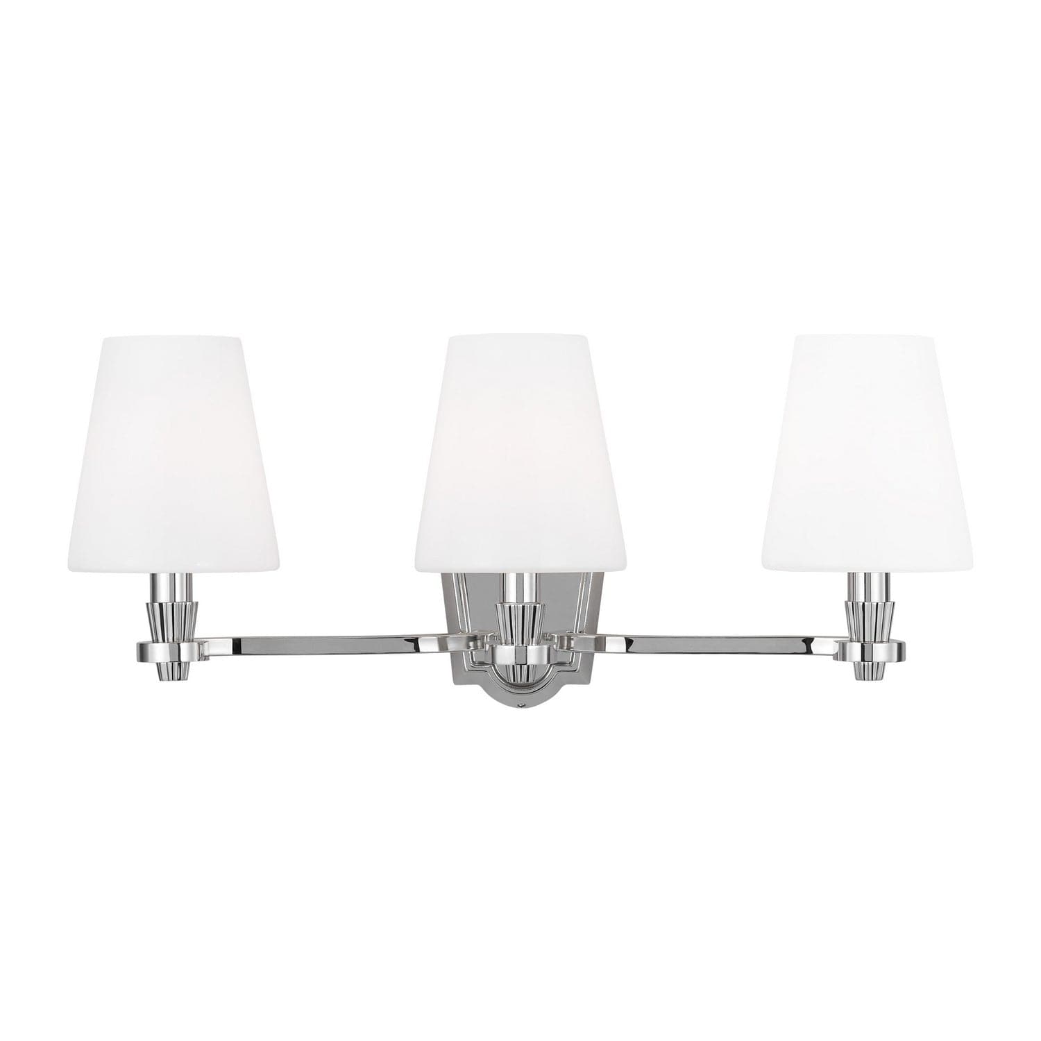 Visual Comfort Studio - AV1003PN - Three Light Vanity - Paisley - Polished Nickel