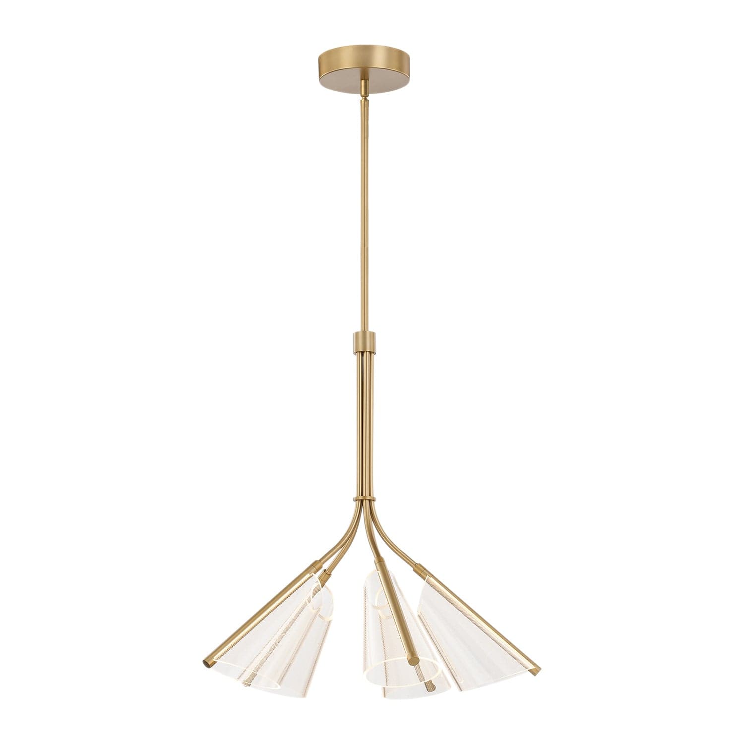 Kuzco Lighting - CH62628-BG/LG - LED Chandelier - Mulberry - Brushed Gold/Light Guide