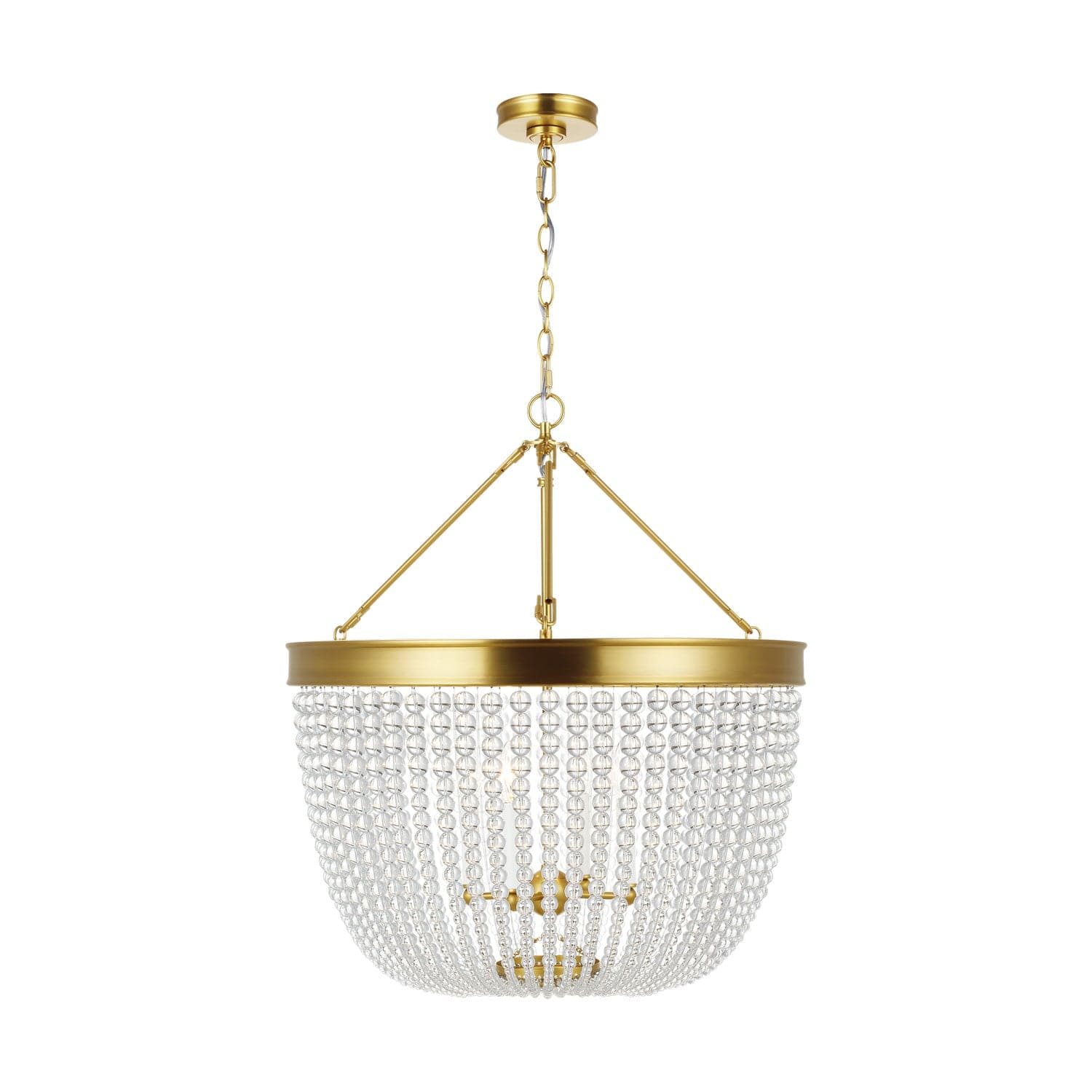 Visual Comfort Studio - CP1344BBS - Four Light Pendant - Summerhill - Burnished Brass