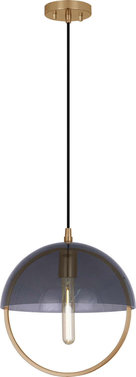 Robert Abbey - 602 - One Light Pendant - Mavisten Edition Copernica - LACQUERED BURNISHED BRASS