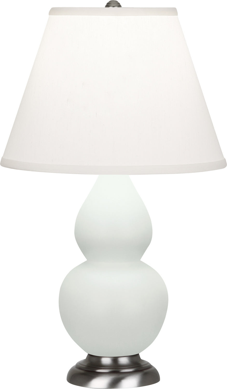 Robert Abbey - MCL52 - One Light Accent Lamp - Small Double Gourd - Matte Celadon Glazed Ceramic w/Antique Silver