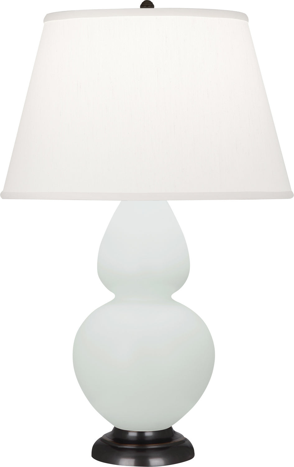 Robert Abbey - MCL57 - One Light Table Lamp - Double Gourd - Matte Celadon Glazed Ceramic w/Deep Patina Bronze