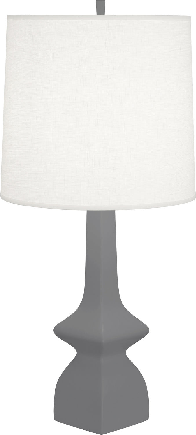 Robert Abbey - MCR10 - One Light Table Lamp - Jasmine - MATTE ASH GLAZED CERAMIC