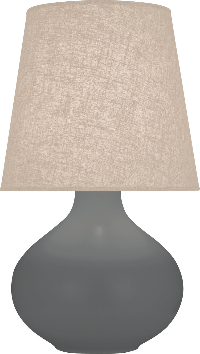 Robert Abbey - MCR98 - One Light Table Lamp - June - Matte Ash Glazed Ceramic