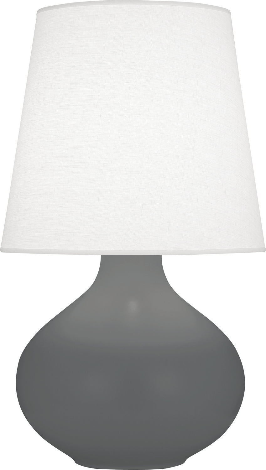 Robert Abbey - MCR99 - One Light Table Lamp - June - Matte Ash Glazed Ceramic