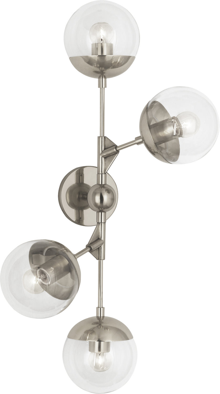 Robert Abbey - S1216 - Four Light Wall Sconce - Celeste - POLISHED NICKEL