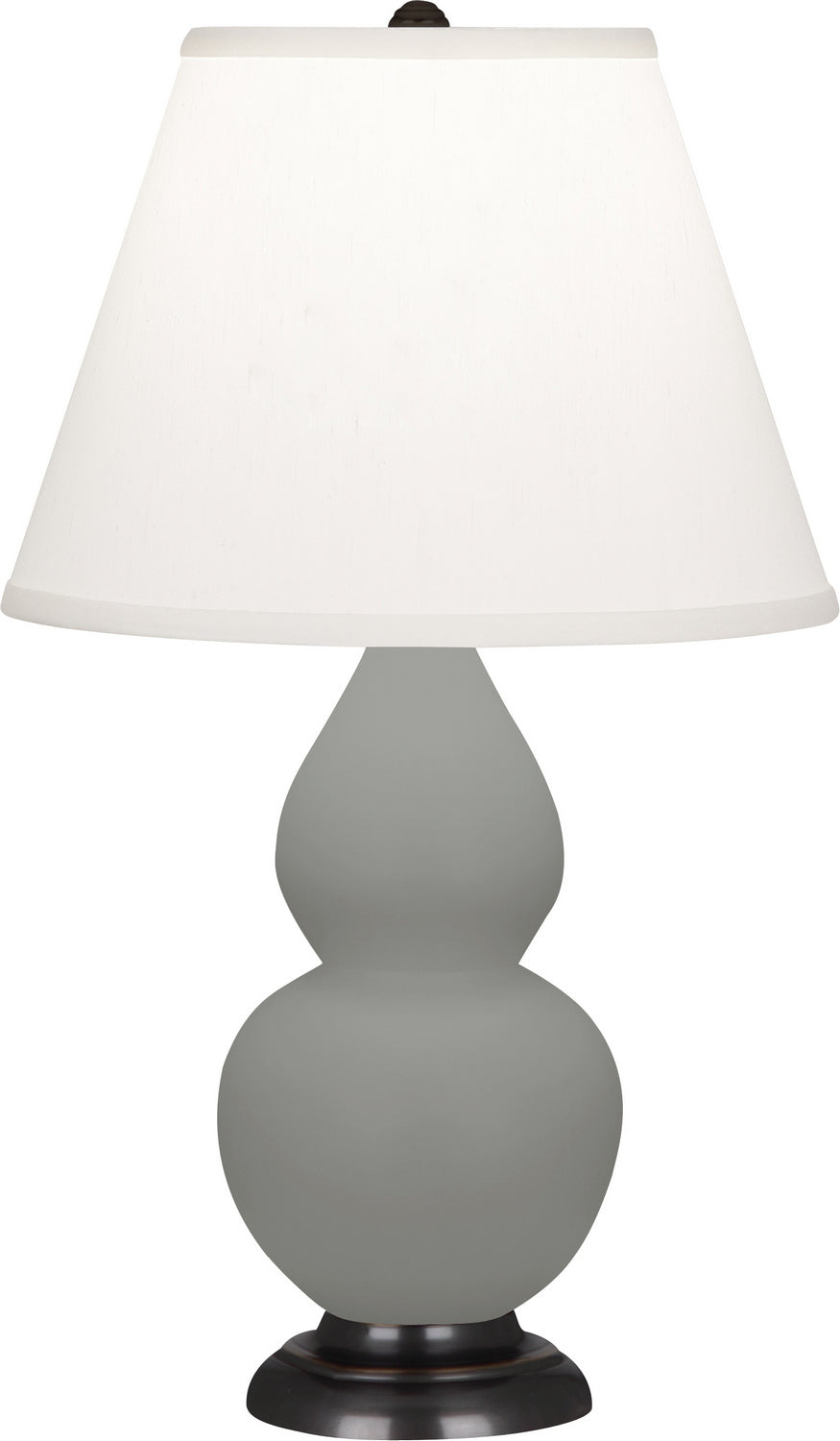 Robert Abbey - MST51 - One Light Accent Lamp - Small Double Gourd - Matte Smokey Taupe Glazed Ceramic w/Bronze