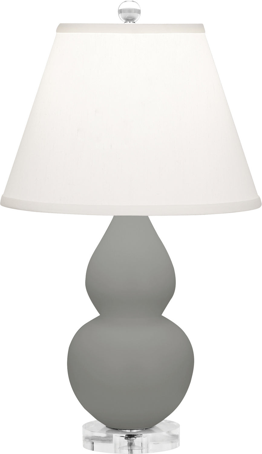 Robert Abbey - MST53 - One Light Accent Lamp - Small Double Gourd - Matte Smokey Taupe Glazed Ceramic w/Lucite Base