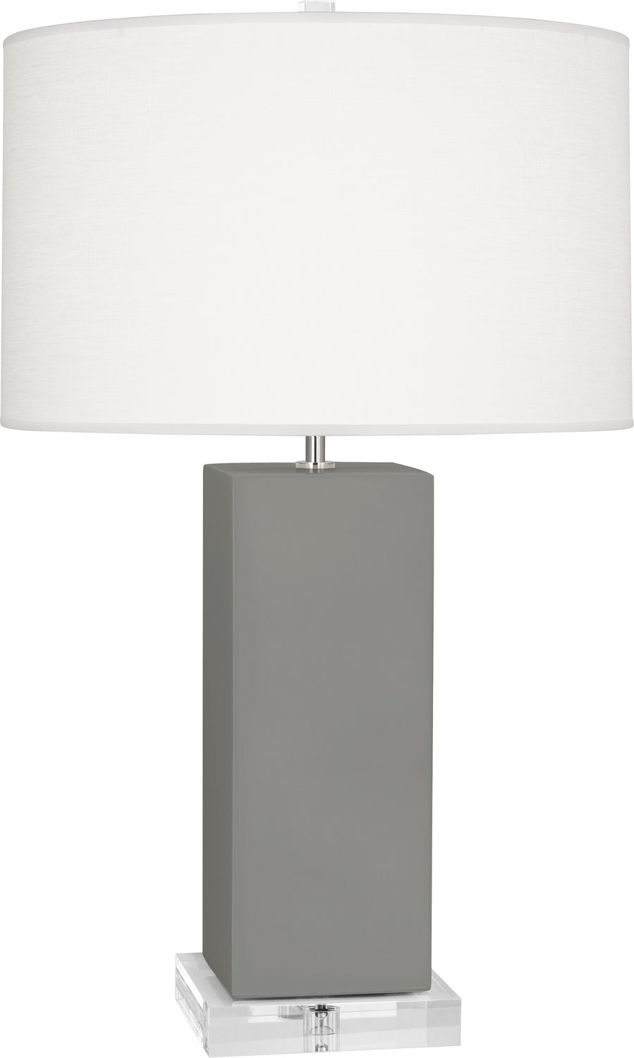 Robert Abbey - MST95 - One Light Table Lamp - Harvey - Matte Smoky Taupe Glazed Ceramic