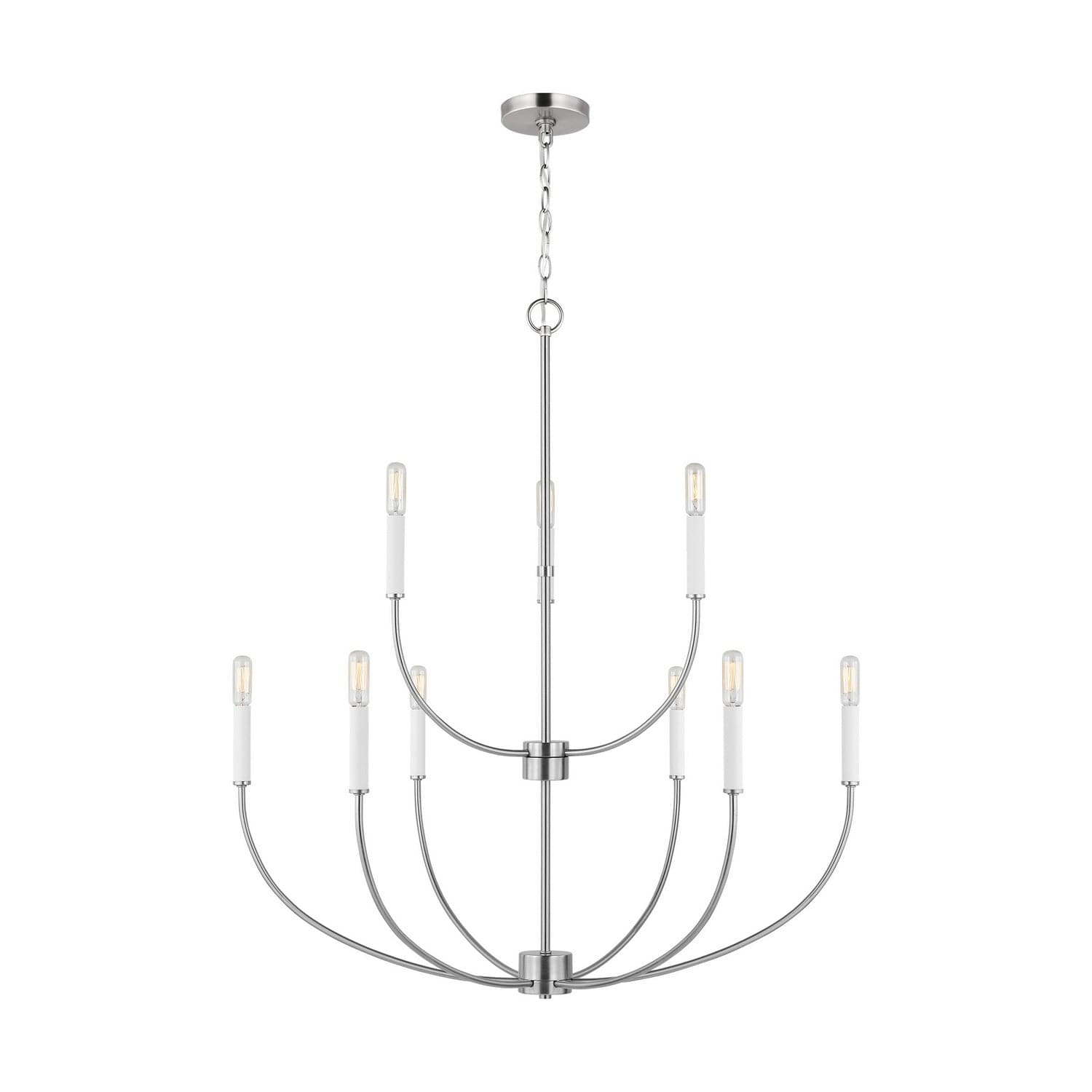 Visual Comfort Studio - 3167109EN-962 - LED Chandelier - Greenwich - Brushed Nickel