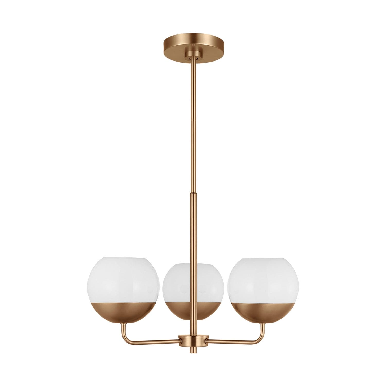 Visual Comfort Studio - 3168103-848 - Three Light Chandelier - Alvin - Satin Brass