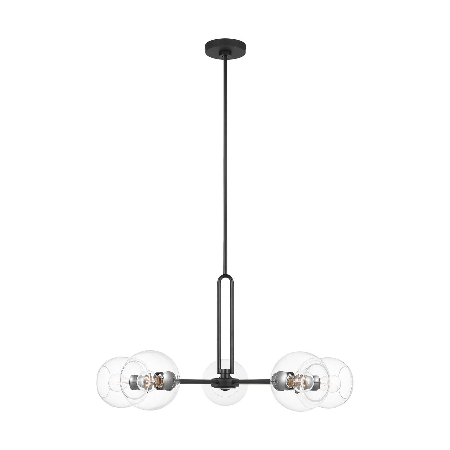 Visual Comfort Studio - 3255705-112 - Five Light Chandelier - Codyn - Midnight Black