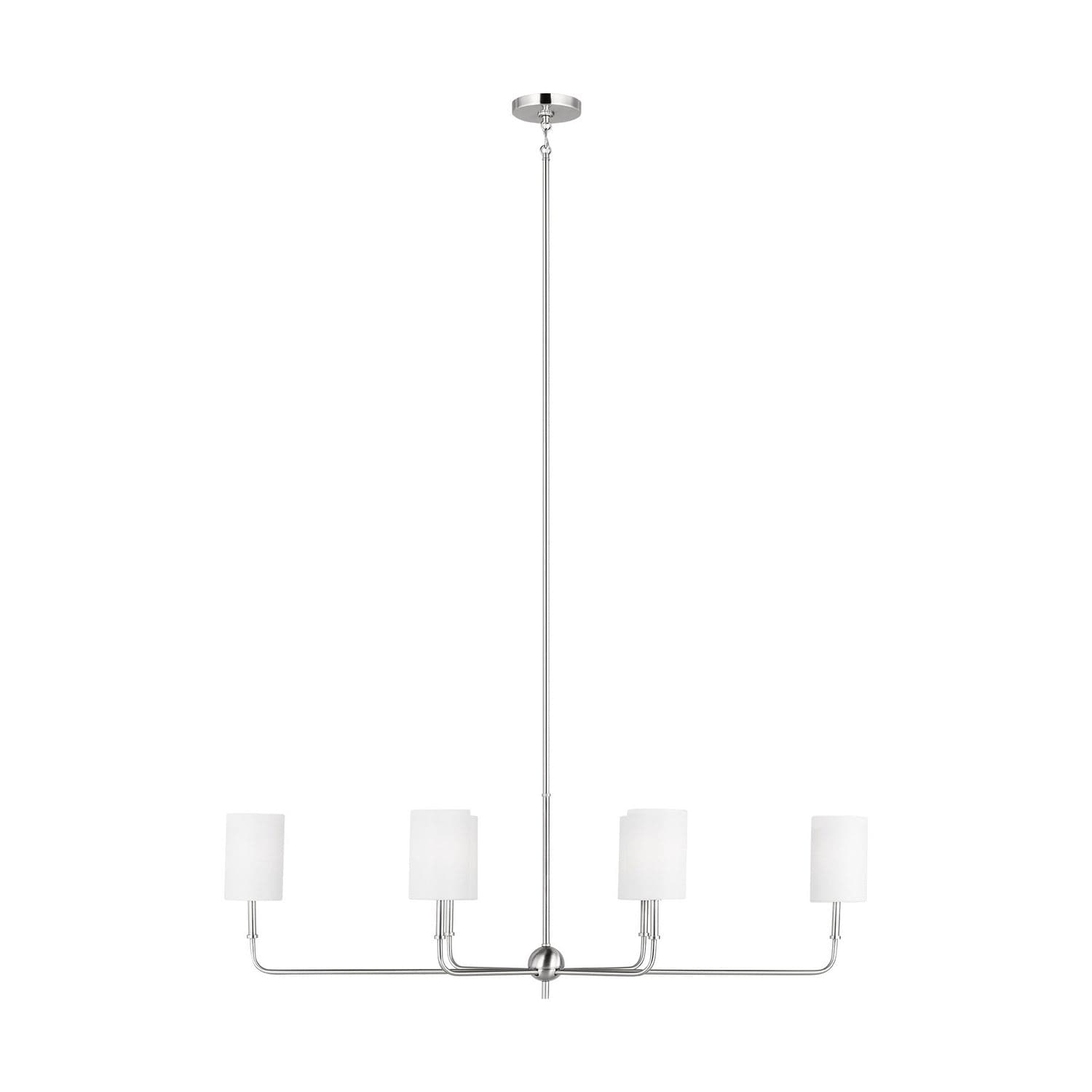 Visual Comfort Studio - 3609306-962 - Six Light Chandelier - Foxdale - Brushed Nickel